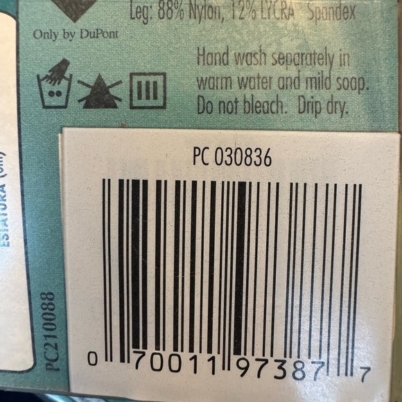 Vintage Pantyhose No Nonsense Control Top Premium Nylon Tan Size A Reinforced - Picture 9 of 10